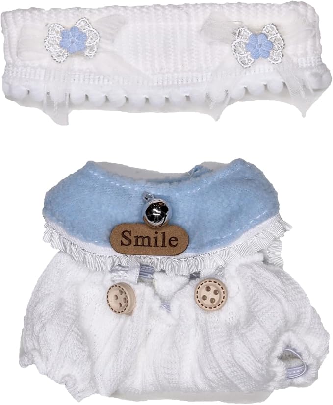 Clothes for 15/17cm Dolls(NO Doll) - Outfit for Labubu with Accessories Suit - Clothes Set for Dolls Dress Up