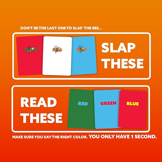 QUOKKA Board Games for Kids 8-12, Family Games for Kids and Adults - Don't Bee Last Party Pack Card Game Ages 6+ - Fast Paced 2-6 Players Easy to Learn - Perfect for Board Games for Family Night