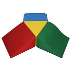 FDP SoftScape Toddler Playtime Junction 360 Climber, Indoor Active Play Structure for Toddlers and Kids; Safe Soft Foam for Crawling, Climbing and Sliding (4-Piece) - Assorted, 13799-AS