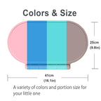 Silicone Placemat for Baby, Silicone Baby Toddlers Non-Slip Tablemats Stain Resistant Anti-Skid Reusable Dishwasher Safe Table Mats, Portable Food Mat Travel, Gray