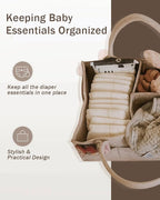 Diaper Caddy - Nursery Storage Bin and Car Organizer for Diapers and Baby Wipes