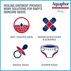 Aquaphor Baby Healing Ointment Advanced Therapy Skin Protectant for Chapped or Dry Skin, Drool Rash and Diaper Rash Ointment, 14 Oz Jar