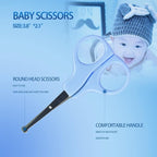 ZELINYE Baby Grooming Kit, 8 in 1 Baby Hair Brush/Nail Clipper/Nose Cleaner/Finger Toothbrush/Nail Scissors/Manicure Kit for Baby Care Keep Healthy and Clean(Blue)