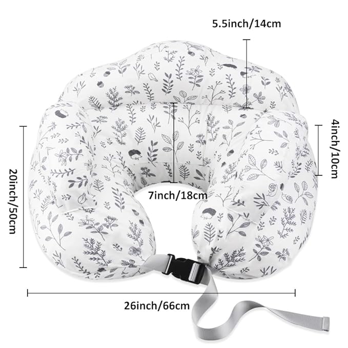 Chilling Home Nursing Pillow Adjustable,Baby Pillow for Breast Feeding Bottle Feeding, Large Size More Support for Mom and Baby, Breastfeeding Essentials for Newborn,Removable Cover
