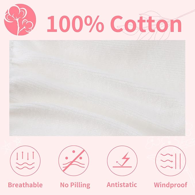 Newborn Baby Mittens Infant No Scratch Gloves Cotton Mitts for Baby Girls Boys