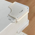 Food-Graded Silicone Clear Corner Protectors, Baby Proofing Table Edge Guards, Pre-Tapep Adhesive Soft for Kids Child Safety Proof, Cabinets Counter Furniture Bumpers (8, 1/5x4/5 in (Width))
