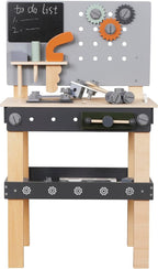 Wooden Toy Workbench for Kids, Construction Workshop Tool Bench Toys,51 Pieces Toy Tools Set w/Storage Space, Educational Gift for Girls & Boys Children 3+Years