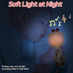 Baby Music Rattle, Teething Toys for Infants 6-12-18 Months Toddlers, Light-Up & Chew Sensory Toys for Baby Boy Girl Gifts (Giraffe)