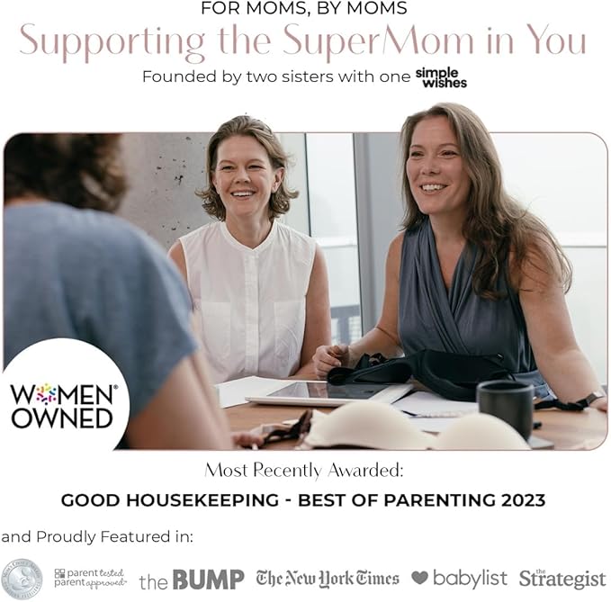 Supermom Hands Free Pumping and Nursing Bra - Hands Free Nursing Bra for Pumping - Breastfeeding Bras for Women