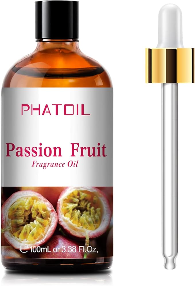 PHATOIL 3.38FL.OZ Passion Fruit Fragrance Oils for Aromatherapy, Essential Oils for Diffusers for Home, Perfect for Diffuser, Yoga, Skin Care, DIY Candle and Soap Making - 100ml
