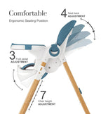 Mallify Convertible High Chairs for Babies and Toddlers, Height Adjustable Baby High Chair, High Chair with Removable Tray, Adjustable Backrest, Portable Baby Dinning Chair with Lockable Wheels