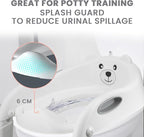 Lulyboo Potty Training Seat & Step Stool with Ladder for Toddlers - Adjustable Non-Slip Seat with Splash Guard, Built-in Handles, and Tracking Chart - Stress-Free and Comfortable Potty Training