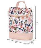 Itzy Ritzy Insulated Bottle Bag – Keeps Bottles Warm or Cool - Holds 3 Bottles & Features Interior Pocket for Ice Pack (Not Included), Blush Floral
