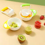 Baby Food Masher Bowl Toddler Grinding With Handle Set Mill Vegetable Puree Infant Puree Maker