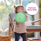 Edushape Original Sensory Ball - 7" Deflated Transparent Green Color Baby Ball Enhancing Gross Motor Skills for Kids 6 Months & Up