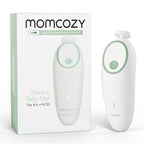 Momcozy Baby Nail File Electric, Gentle Baby Nail Trimmer Electric Rechargeable, Baby Nail Clipper Electric, 7 Grinding Head Replacement Pads