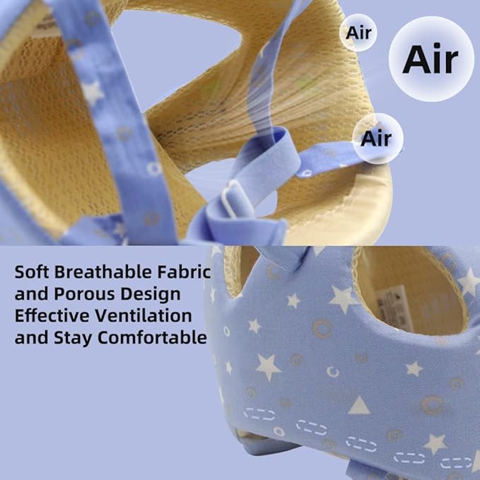 Xifamniy Baby Soft Safety Helmet Foam Head Protector Helmet for Toddler Infant Walking Suit 6-24m (Triangle)