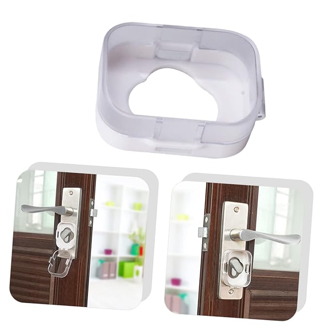 TOYANDONA 1pc Safety Lock Cover Child Safety Lock Child Proof Door Handle Child Proof Door Cover Child Proof Door Lock Cover Child Safety Door Cover Stove Abs Knob Security Door Baby