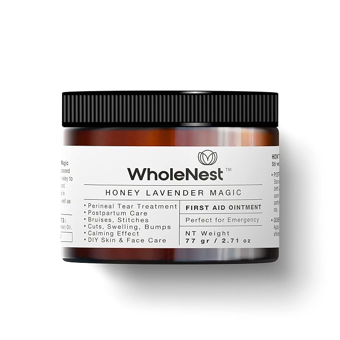 All-Natural Honey Lavender Magic, Liquid Perineal Balm and Postpartum Essentials, Family Care and Post Pregnancy Must Haves, Gentle Botanical Care with Lavender for Skin Support, 2.71 oz