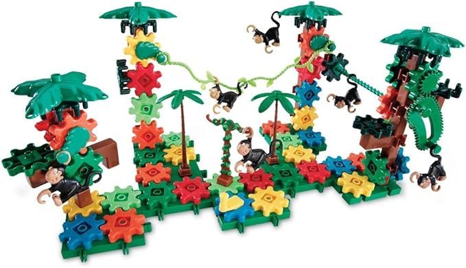 Learning Resources Gears! Gears! Gears! Movin' Monkeys Building Play Set, 103 Pieces