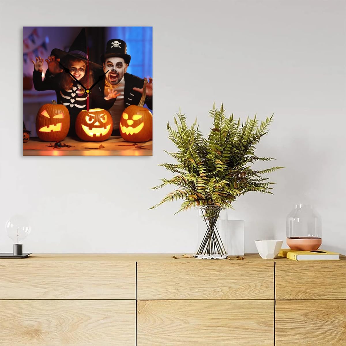 Generic Custom Clocks for Walls Personalized Clocks with Photo Text Logo Customized Round Clock for Birthday Wedding Present Creative, 10inch-25cm