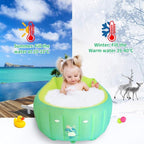 | Inflatable Baby Bathtub,Newborn Bathtub Seat for Infant,Non-Slip Baby Pool for Sitting up,Foldable Toddler Tub Shower,Portable Travel Bath for Kids 0-6 Year