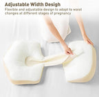 Pregnancy Pillow for Sleeping, Portable Maternity Pillow Double-Side, Belly, Hip, Back Support for Pregnant Women, Maternity Wedge Pillow for Reducing Pregnancy Fatigue- Detachable & Washable