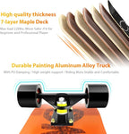 Easy_Way Complete Skateboards- Standard Skateboards for Beginners Kids Boys Girls Teenager- 31''x 8''Canadian Maple Cruiser Pro Skate Board, Skateboards