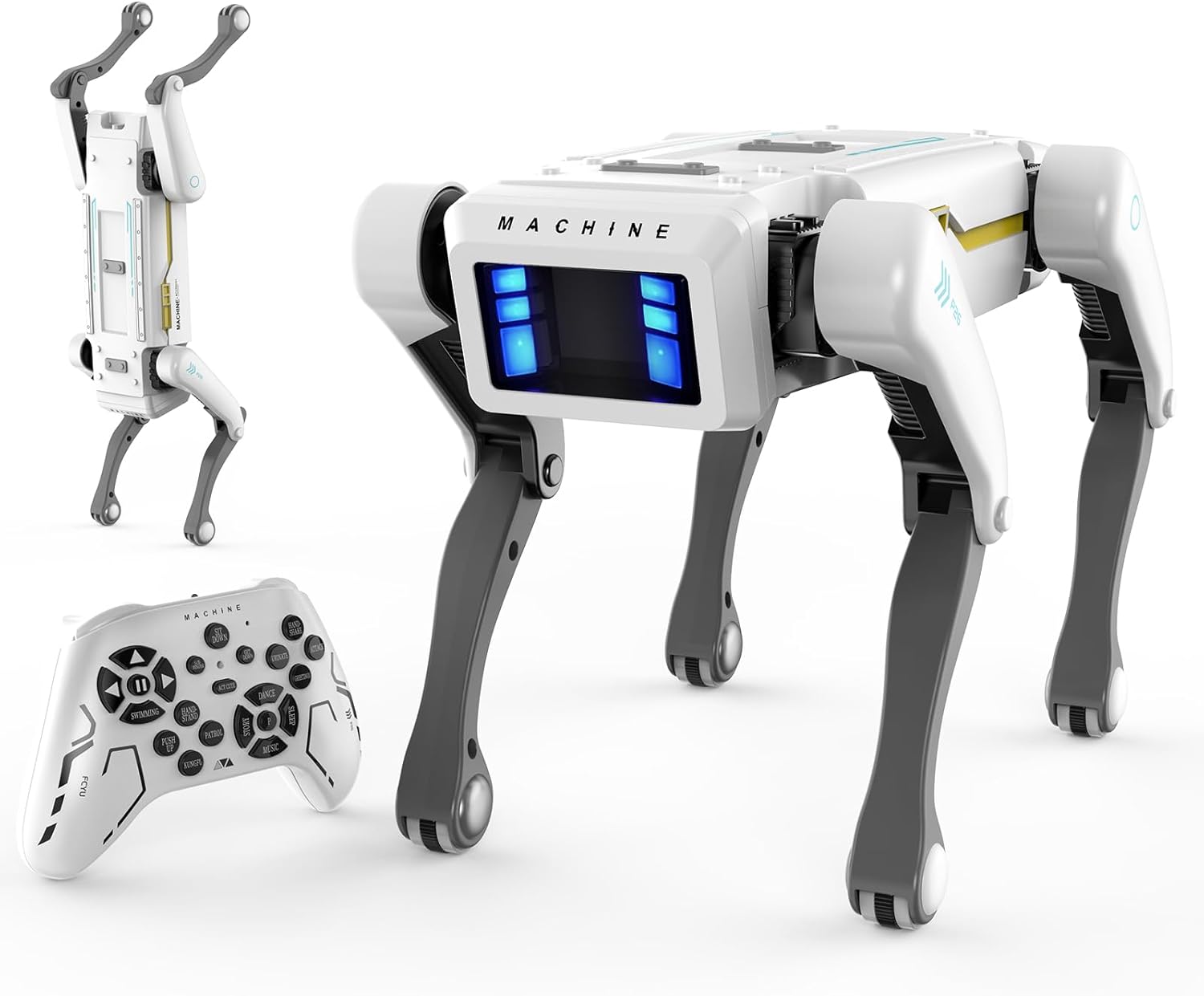 Robot Dog, AI Dog, AI Smart Pet, Will Dance and Kungfu, Voice/App/Remote Control, Support Action Programming, AI Robot Ideal Gift for Adults/Kids