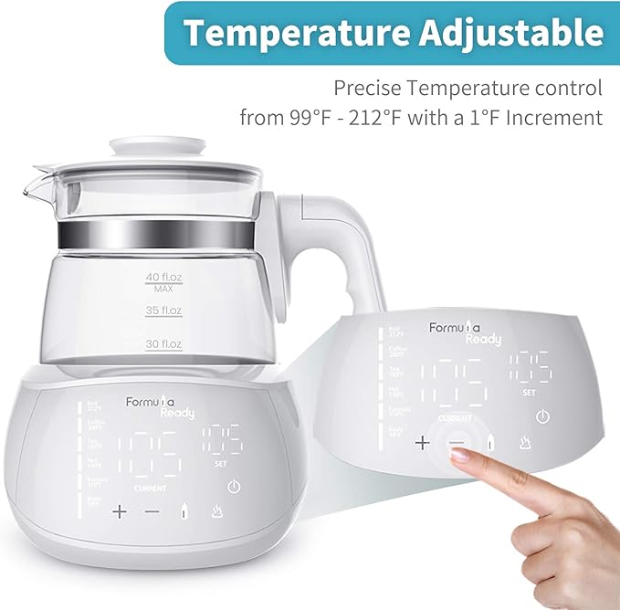 Baby Water Kettle- One Button Boil Cool Down and Keep Warm at Perfect Temperature 24/7 - Dispense Water Instantly- Replace Traditional Bottle Warmer