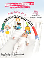 Pau1Hami1ton Baby Stroller Arch Toys, Car Seat Toys,Bouncer Toy Bar/Mobile for Bassinet,Adjustable Baby Hanging Toys Fit for Crib Bed,Stroller,Car Seat Gifts.S-19(Zebra)