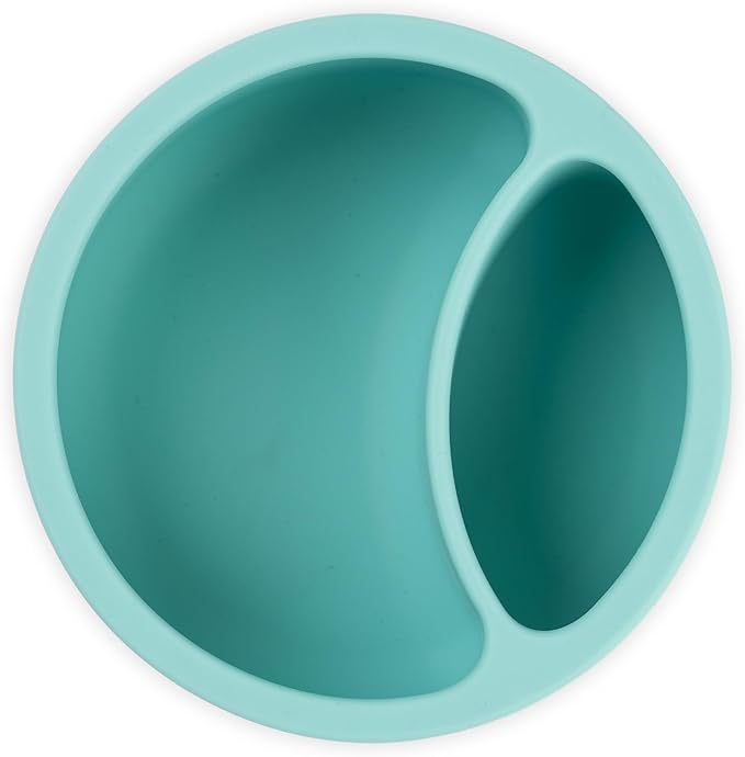 Bella Tunno Silicone Suction Bowl & Spoons for Toddlers & Babies, Food Grade BPA Free Silicone, Non Slip Base, Microwave & Dishwasher Safe, Ideal Baby-Led Weaning Bowl, Miss Mess/Love First Bite