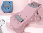 Adjustable Children Shampoo Chair for 3-10 Year Old Bathing Seat Tub Collapsible with Prevent Wet Clothes Design