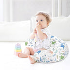 Pea Pod Nursing Pillow Cover 2 Pack Soft & Adorable Slipcovers for Breastfeeding Pillows, Comfortable Stretchy Feeding Pillow Covers for Baby Girls Boys Newborn, Removeable Pillow Case (Dinosaur)