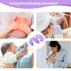 Hot Cold Gel Bead Breast Therapy Pack,Breast Ice Packs for Breastfeeding,Relief for Breastfeeding,Nursing Pain, Mastitis,Engorgement,Plugged Ducts, Boost Milk Let-Down & Production (#42 Purple)