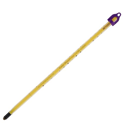 SP Bel-Art H-B Easy-Read Liquid-In-Glass Laboratory Thermometer, -10 to 110°C, Total Immersion, Enviro-Safe, Lead-Free, Biodegradable, Accurate, NIST Traceable for Labs, Pharma, Food Processing
