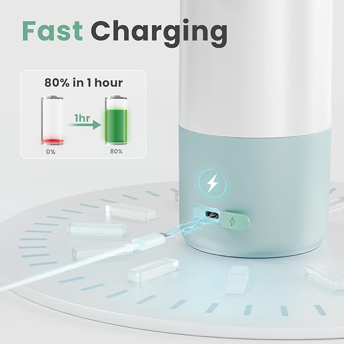 Portable Milk Warmer for Travel, 17oz Large Capacity Bottle, Fast Breastmilk Water Warmer On The Go with LCD Display, 98-158°F Temperature Adjustment, for Vehicle, Car, Airplane Journey