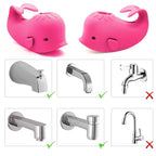 Baby Bathtub Faucet Cover, Baby Safety Protection Silicone Toys, Bath Spout Cover Baby Bathtub, Faucet Cover Baby Bathtub Silicone Whale for Kids, Toddler, Infant, Gifts for Children
