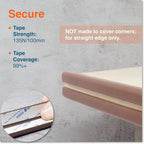 Roving Cove Slim-Fit Edge Protector for Baby Proofing (9ft Small Edge Only), Soft Rubber Foam, Furniture Edge Bumper Guard, Desk Edge Cushion, 3M Adhesive, Coffee Brown