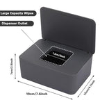 NOVWANG 3 Pack Baby Wipes Dispenser Wipe Holder with Lids, Keeps Wipes Fresh, Refillable Wipes Container with Sealing Design, Bathroom Tissues Wipes Case Box