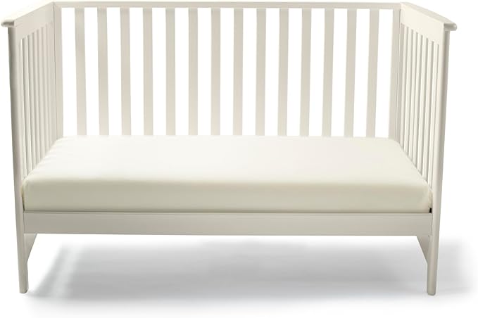 Naturepedic Organic Crib Mattress Sheet - Crib Fitted Sheet for Standard Crib Mattress - Soft and Breathable Cotton Crib Sheet - Ivory - 52"x28"