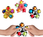 12 Pcs Pop Bubble Fidget Spinners for Party Favors, Hand Fidget Bulk Toys for Classroom Prizes, Christmas Valentine Gifts Goodie Bag Stocking Easter Basket Stuffers for Kids