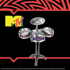 MTV Desktop Drum Set – Officially Licensed Mini Drum Kit for Kids & Adults Ages 6+, Compact Tabletop Percussion by Well Played