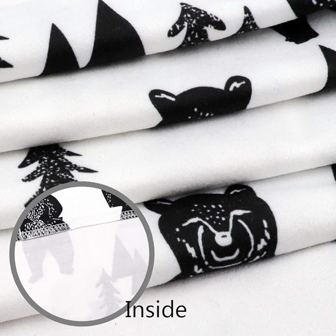 Stretchy Baby Car Seat Cover for Baby Boys and Girls,Multiuse - Nursing Breastfeeding Covers,Shopping Cart/High Chair/Stroller Covers,Infinity Scarf,Car Seat Canopies(Ink Bear)