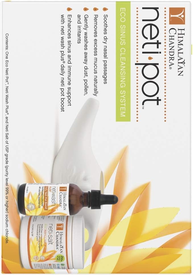 Himalayan Chandra ECO Neti Pot Complete Sinus Cleansing System Starter Kit