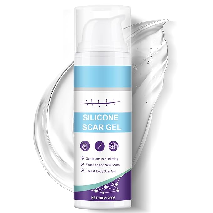 Silicone Scar Gel, Advanced Scar Cream for Burns & Acne Scars away, Stretch Marks, Surgical, Old & New, Surgery Scaraway Treatment, 1.7 oz (50ml)