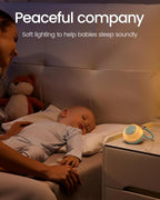 2025 Mom's Choice Awards, Portable Sound Machine for Baby Adult, AI Cry Detection, 18 Soothing Sound, Bluetooth Rechargeable White Noise Machine for Home Office Travel, Nursery Light, Green