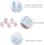 Newborn Baby Boy Girl Caps Mittens Socks Set Cotton Baby Essentials Accessories (Hats+Gloves+Socks)