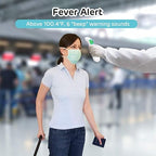 GoodBaby Touchless Thermometer for Adults,Forehead and Ear LCD Display Thermometer for Fever,Infrared Magnetic Thermometer for Baby Kids Surface and Room