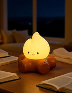 Campfire Night Light for Kids, Cute Campfire Lamp Gifts, LED Light up Flame Lights, Dimmable, Rechargeable Bedside Nightlight, Baby Nursery Dorm Kawaii Décor Toys